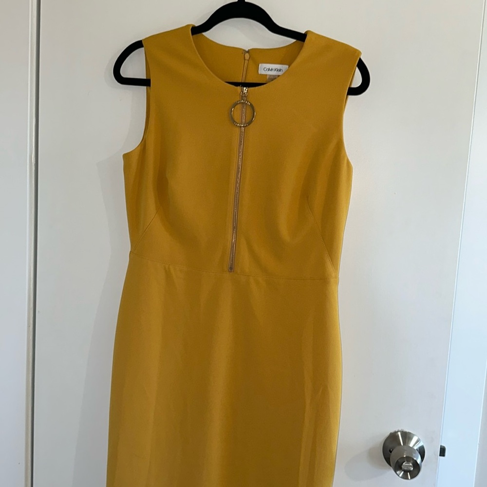 ✨ Calvin Klein Mustard Yellow Dress ✨